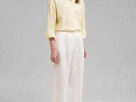 Брюки-палаццо изо льна и вискозы