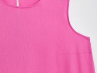 Платье миди льняное с округлым вырезом