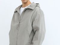 Ветровка с капюшоном, Бежевый