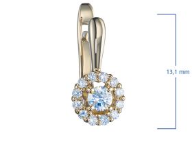Серьги из желтого золота э0312сг02163200