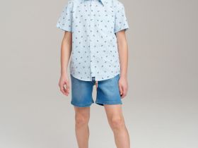 Шорты текстильные джинсовые для мальчиков