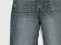 Расклёшенные джинсы с высокой посадкой, Серый