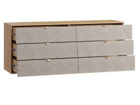 Комод Монблан 185x76 Косы Латте