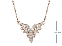 Колье из красного золота с бриллиантами э0201кл10190270