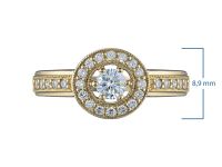 Классическое кольцо из желтого золота э0312кц02186800_white