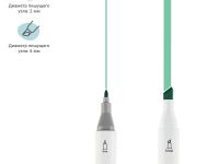 Набор двусторонних маркеров для скетчинга MESHU основные цвета 100 цв, текстильный чехол на молнии