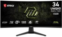 Монитор 34" MSI Mag 346CQDF E20 9S6-3DD71M-022 3440x1440, VA, LED, 21:9, матовая, 300cd, 178гр/178гр, 200Hz, HDMI, DP, черный