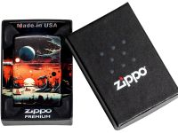 Зажигалка ZIPPO Galactic Landscape Design с покрытием 540 Matte, латунь/сталь, разноцветная, матовая, 38x13x57 мм
