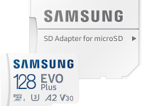Карта памяти Samsung MicroSDXC 128Гб EVO Plus CL10 с адаптером белый