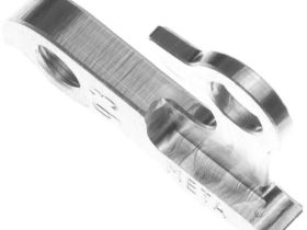 Держатель заднего переключателя "петух" Meta №93 фрезерованный (серебристый)