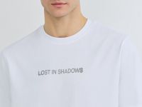 Футболка с текстовым принтом, Белый