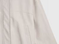 Бомбер из искусственной кожи для девочек, Белый