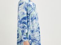 Платье свободного силуэта с принтом