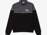 Мужской хлопковый свитшот Lacoste приталенного кроя