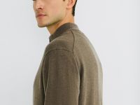 Джемпер из пряжи с шерстью, Коричневый