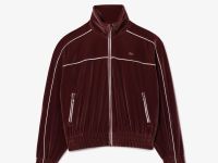 Женская велюровая толстовка Lacoste OVERSIZED Fit на молнии