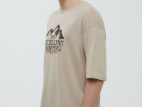 Футболка из хлопка с принтом