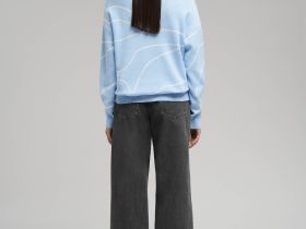 Легкий удлиненный джемпер с хлопком