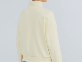 Толстовка с воротником-стойкой на молнии, Желтый