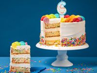 Свеча для торта с держателем MESHU "Цифра 6", 8,5 см, блистер