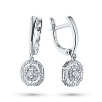 Серьги из белого золота э4712сг11172700