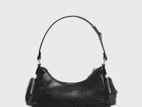 Сумка из искусственной кожи для девочек, Черный