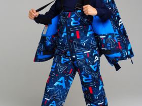 Комплект текстильный с полиуретановым покрытием для мальчиков: куртка, полукомбинезон