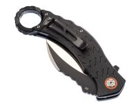 Складной нож керамбит QSP Eagle, сталь D2, рукоять черный G10