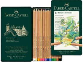 Набор карандашей пастельных Faber-castell "Pitt" 12 цв в металле