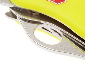 Нож перочинный Victorinox RescueTool One Hand, сталь X50CrMoV15, рукоять нейлон, жёлтый