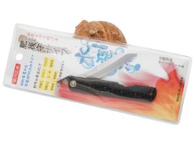 Складной нож Nagao Higonokami Water splash, 80мм, сталь Aogami, рукоять металл, черный