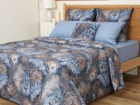 Постельное белье Pavone, синее