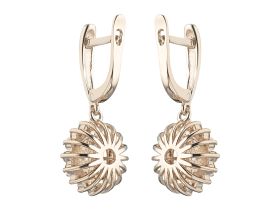 Серьги из красного золота с бриллиантами э0201сг07163600