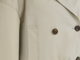 Укороченный тренч, Бежевый