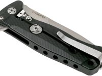 Нож складной LionSteel SR22A BS Mini, сталь Uddeholm Sleipner® Satin Finish, рукоять алюминий (Solid®), чёрный