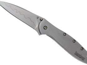 Складной нож Kershaw Leek, сталь D2 / 14C28N, рукоять нержавеющая сталь