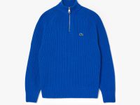 Мужской свитер Lacoste из овечьей шерсти на молнии