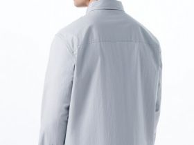 Рубашка с накладным карманом, Серый
