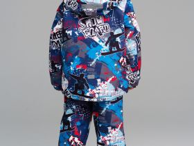 Комплект текстильный с полиуретановым покрытием для мальчиков: куртка, полукомбинезон