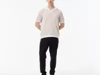 Мужское трикотажное поло Lacoste из смеси органического хлопка и льна