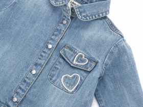 Рубашка джинсовая для маленькой девочки