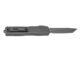 Автоматический нож Microtech Ultratech ZBP Gen III T/E, сталь M390, рукоять алюминий, серый