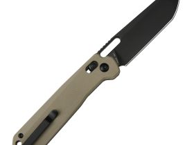 Складной нож CJRB Bellona, сталь AR-RPM9, рукоять G10, бежевый/черный
