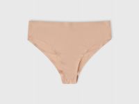 Бесшовные трусы со средней посадкой, Бежевый