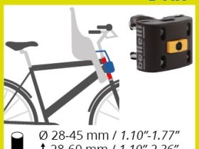 Детское велокресло Bellelli Rabbit B-Fix (серебристый)