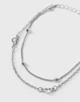 Серебристый браслет-цепочка Глория Джинс