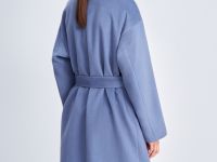 Пальто из шерсти с поясом