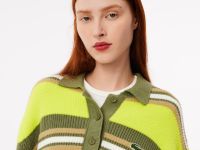 Женский вязанный свитер-поло Lacoste