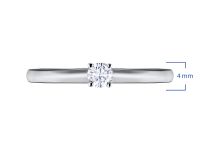 Кольцо из белого золота с бриллиантом э0901кц12154200