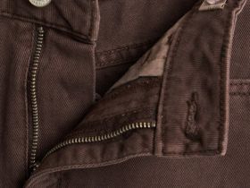 Джинсы Wide leg для девочек, Коричневый